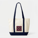 Blue, Lime, & Hot Pink Hibiscus Flower Print Tote Bags