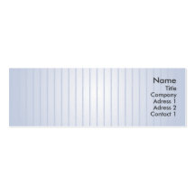 Blue Lines - Skinny Business Card Templates