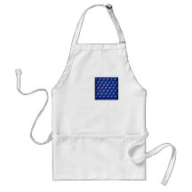 blue logo apron design