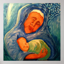 Blue Madonna - Mark Patrick Poster