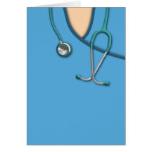 Blue Medical Scrubs Cards