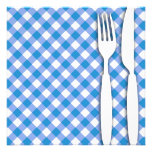 Blue Menu Card Custom Announcements