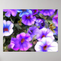 Blue Million Bells Posters