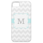 Blue Monogram Chevron iPhone Case iPhone 5 Covers