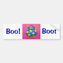 Blue Monster Bumper Sticker