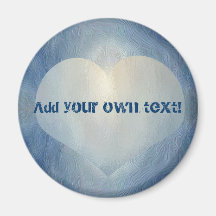 Blue moon heart magnets