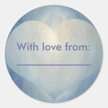 Blue moon heart stickers