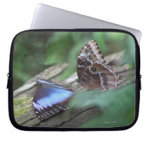 Blue Morphos Laptop Sleeve