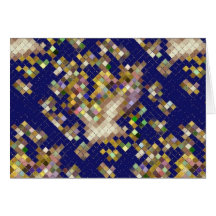 Blue Mosaic Greeting Cards