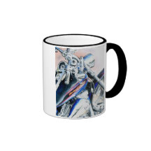 Blue Motorcycle Coffee Mugs