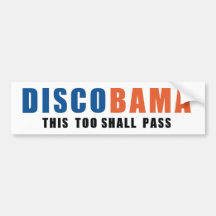 Blue & Orange on White Bumper Sticker
