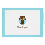 Blue Owl Custom Folded Thank You Cards