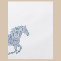 Blue Paisley Horse flyers