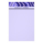 blue pattern stationery