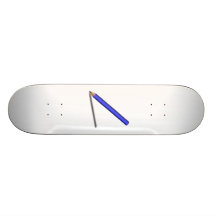 Blue Pencil Skateboard
