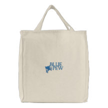 Blue Pew Shopping Bag