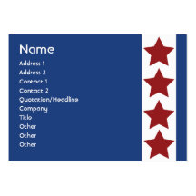 Blue Political - Chubby Business Cards