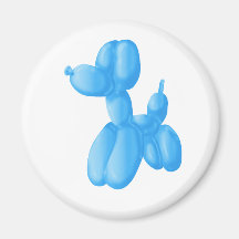 Blue Poodle Magnet