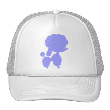 Blue Poodle Trucker Hats