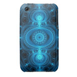 Blue Power, abstract fractal iPhone 3 Cases