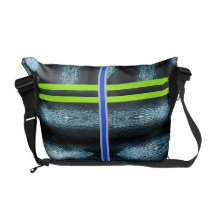 Blue Python Rickshaw Messenger Bag