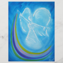 Blue Rainbow Angel Full Color Flyer