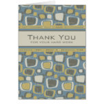 Blue Retro Employee Anniversary Card