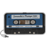 Blue Retro Mixtape Cassette Personalised Speaker
