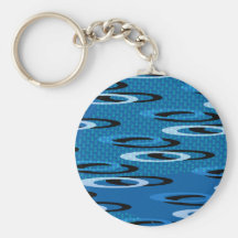Blue Rings Keychains