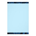 Blue Ripple Partial Border Stationery
