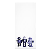 blue robots rack card