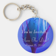 Blue Rose Delight Keychain