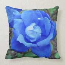 Blue Rose Digital Manipulation Throw Cushions Pillow