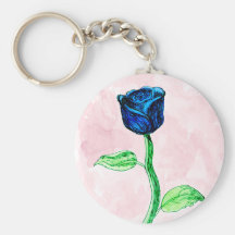 Blue Rose. Key Chains