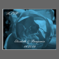 Blue Rose RSVP postcards
