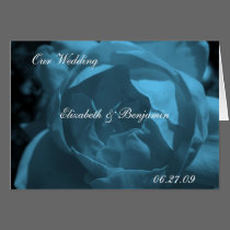 Blue Rose Wedding Invite cards