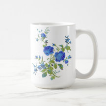 Blue Roses Mug