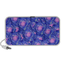 Blue roses travelling speakers