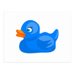 Blue Rubber Duck Postcard