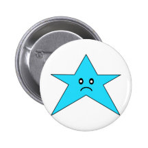 Blue Sad Star Pins