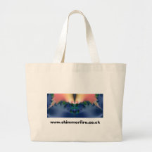 Blue Satin Bustier Canvas Bag