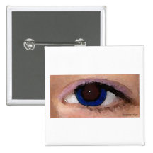 Blue Sea Eye Square Button