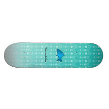 Blue shark bubbles pattern skate board decks