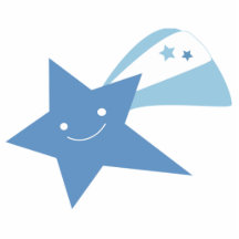 Blue Shooting Star Acrylic Cut Out