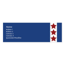 Blue - Skinny Business Cards