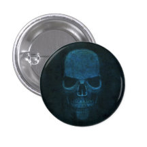 Blue Skull Button