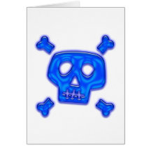 Blue Skull Cards