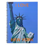 Blue Sky of New York - Lady Liberty Notebook