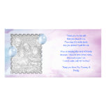 Blue sky Thank You Card from baby boy Customized Photo Card