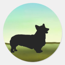 Blue Sky Welsh Corgi Sticker